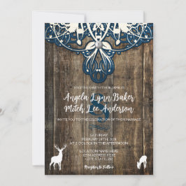 Rustikales Holzwurzelt Einladung