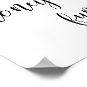 Rustikales Honeymoon Fund Sign Poster (Ecke)