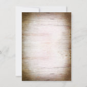 rustikales Hufeisen-Holz speichern Sie die Dattelk Save The Date (Rückseite)