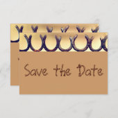 Rustikales Hufeisen Speichern Sie die Datumskarten Save The Date (Vorne/Hinten)