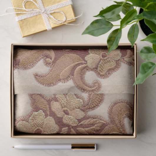 rustikales Hufeisencowgirl-Westernland mit Blumen Seidenpapier (Geschenk)