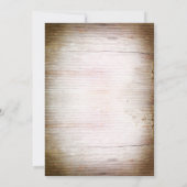 rustikales Hufeisenholz Probe Dinner Einladung (Rückseite)