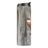 Rustikales Huhn (Brown) Thermosbecher (Nach links gedreht)