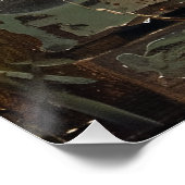 Rustikales Huhn und Nest Poster (Ecke)