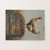 Rustikales Huhn und Nest Puzzle (Horizontal)
