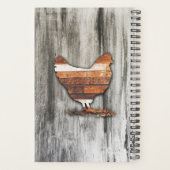 Rustikales Hühnchen (braun) Planer (Rückseite)