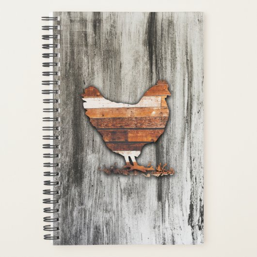 Rustikales Hühnchen (braun) Planer (Vorderseite)