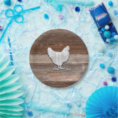 Rustikales Hühnchen (Brauntöpfe) Pappteller (Party)