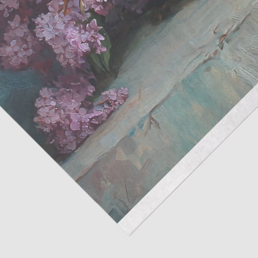 Rustikales Hühnchen Lilacs Lace Decoupage Seidenpapier (Ausschnitt)