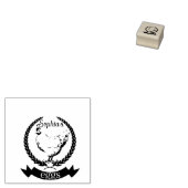 Rustikales Hühnchen Personalisiert Name Hühnereier Gummistempel (Stempel)