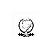 Rustikales Hühnchen Personalisiert Name Hühnereier Gummistempel (Prägung)