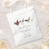 Rustikales Hühnchen Thema Kinderdusche Geschenktütchen (Ausgeschnitten)