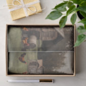 Rustikales Hühnerdekoupage 10lbs Seidenpapier (Geschenk)