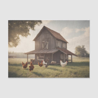 Rustikales Hühnerdekoupage 10lbs Seidenpapier