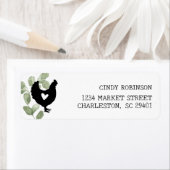 Rustikales Hühnerhähnchen-Rücksendesiegel (Insitu)