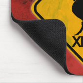 Rustikales Hühnerschild Mousepad (Ecke)