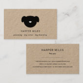 Rustikales Hundelogo und Visitenkarte (Vorne/Hinten)