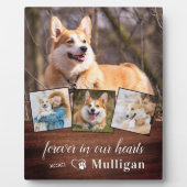 Rustikales Hundeschema für Haustiere anpassen 4 Fo Fotoplatte (Vorderseite)