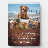 Rustikales Hundeschutz-Gedächtnis 4 Foto Fotoplatte (Vorderseite)