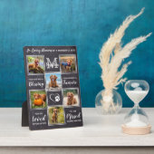 Rustikales Hundeschutzgeschenk für Haustiere Einzi Fotoplatte (Seite)