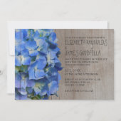 Rustikales Hydrangea Hochzeitseinladungen Einladung (Vorderseite)