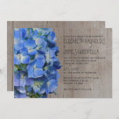 Rustikales Hydrangea Hochzeitseinladungen Einladung (Vorne/Hinten)