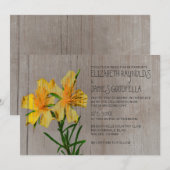 Rustikales Hypericum Hochzeitseinladungen Einladung (Vorne/Hinten)