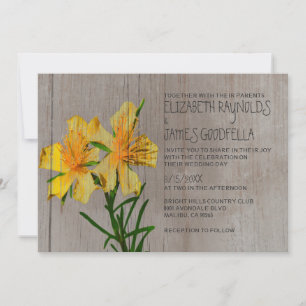 Rustikales Hypericum Hochzeitseinladungen Einladung