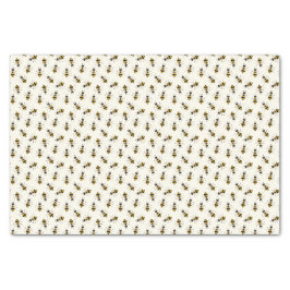 Rustikales Illustriertes Bienengewebe Seidenpapier