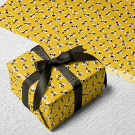 Rustikales Illustriertes Bumble Wrapping Paper Geschenkpapier