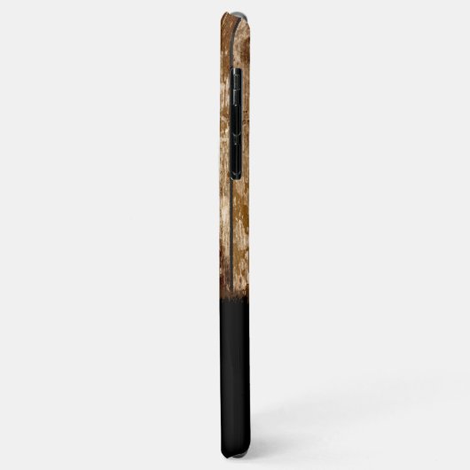 Rustikales Imitat Holz tragen den Namen braun schw Case-Mate iPhone Hülle (Hinten/Links)