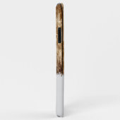 Rustikales Imitat Holz verleiht braun und grau Case-Mate iPhone Hülle (Hinten/Rechts)