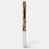 Rustikales Imitat Holz verleiht braun und grün Case-Mate iPhone Hülle (Hinten/Links)