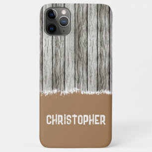 Rustikales Imitat Holz verleiht dem Holz den Namen Case-Mate iPhone Hülle