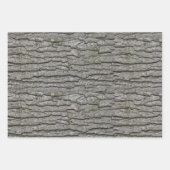 Rustikales Imitat Stück Holzkörnchen Geschenkpapier Set (Vorderseite 3)