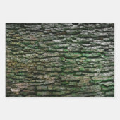 Rustikales Imitat Stück Holzkörnchen Geschenkpapier Set (Vorderseite 2)