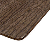 Rustikales Imitat Stück Holzkörnchen Schneidebrett (Ecke)