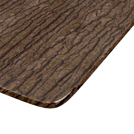 Rustikales Imitat Stück Holzkörnchen Schneidebrett (Ecke)