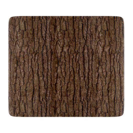 Rustikales Imitat Stück Holzkörnchen Schneidebrett (Vorderseite)