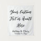 Rustikales individuelles Angebot für Feierlichkeit Wandteppich (Vorderseite)