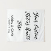 Rustikales individuelles Angebot für Feierlichkeit Wandteppich (Vorderseite (Horizontal))