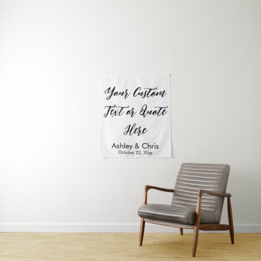 Rustikales individuelles Angebot für Feierlichkeit Wandteppich (Beispiel)