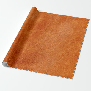 Rustikales Ingwer glattes Naturleder Geschenkpapier