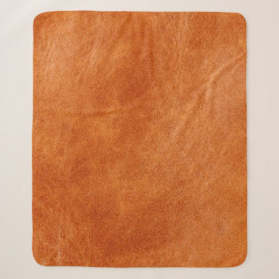 Rustikales Ingwer glattes Naturleder Sherpadecke