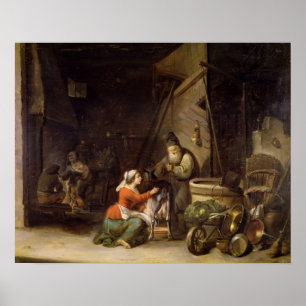 Rustikales Inneres Poster