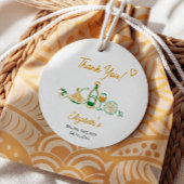 Rustikales italienisches Brautparty Vielen Dank Geschenkanhänger