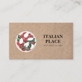 Rustikales italienisches Restaurant |Kraft Style S Visitenkarte (Vorderseite)