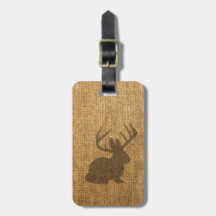 Rustikales Jackalope Gepäckanhänger
