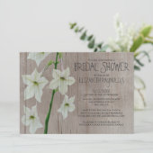 Rustikales Jasmine Bridal Einladungen (Stehend Vorderseite)