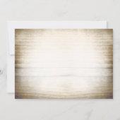 Rustikales Jubiläum Einladung (Rückseite)